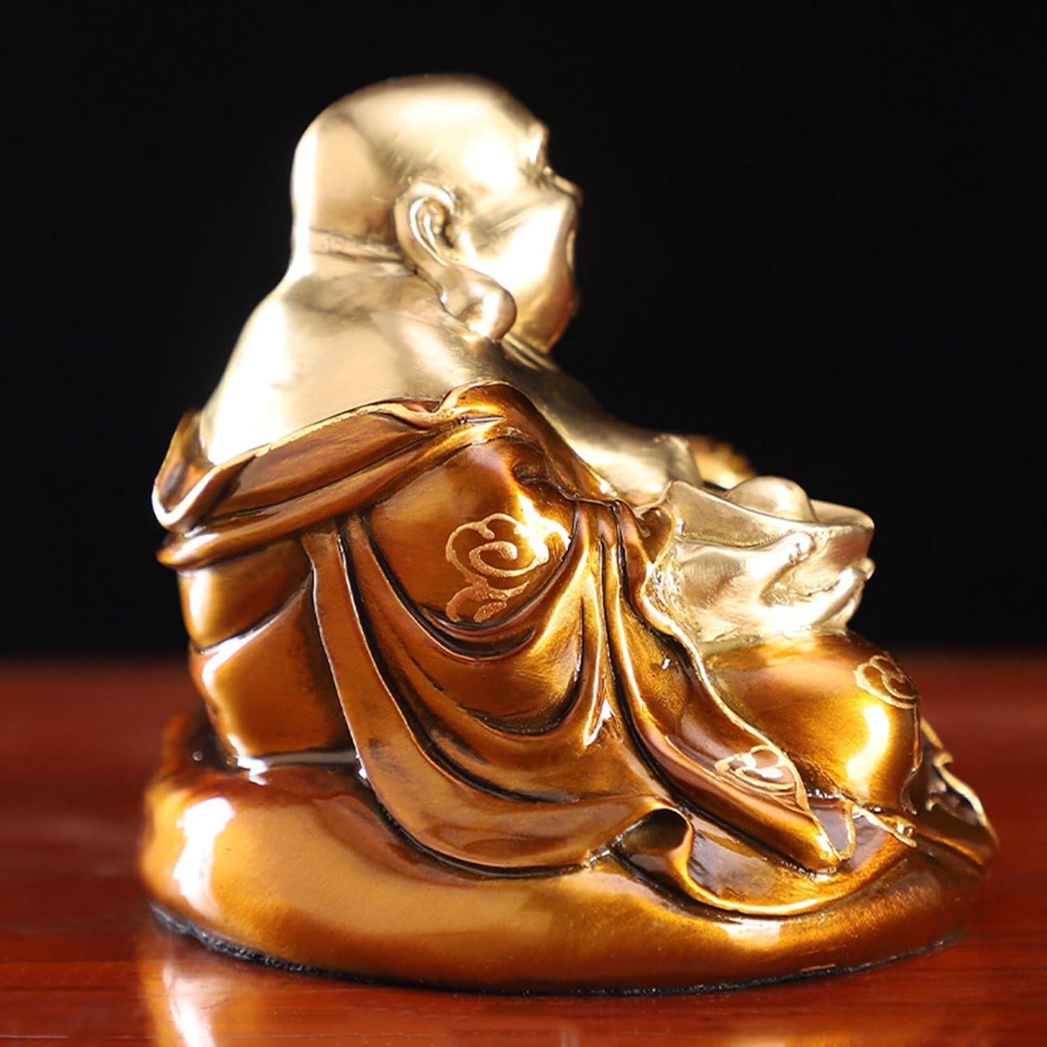 弥勒仏 布袋尊 布袋様 置物 笑い仏像 銅製 招財 風水グッズ 縁起物